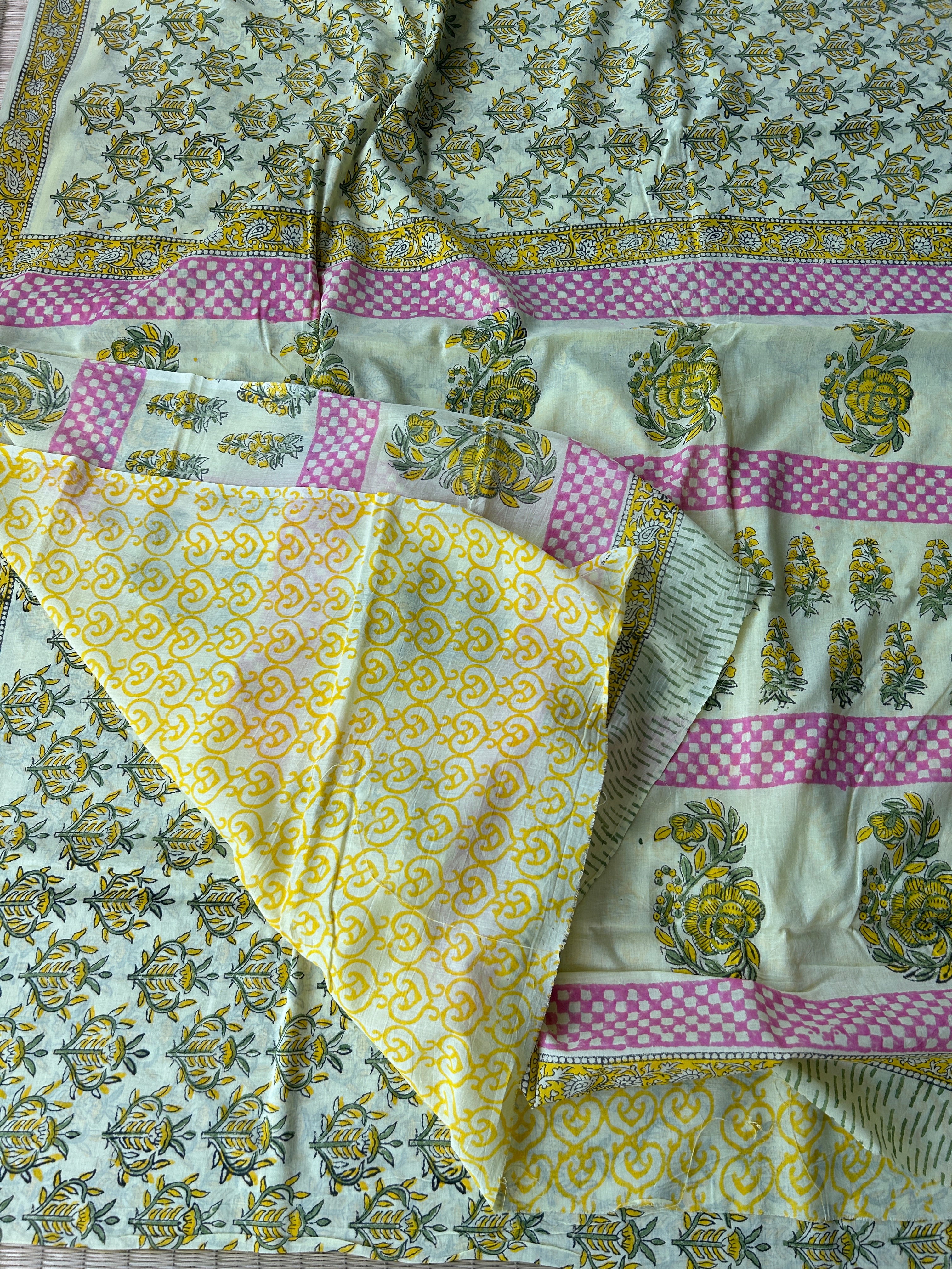 Block Printed Mul cotton saree