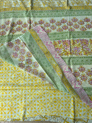 Block Printed Mul cotton saree