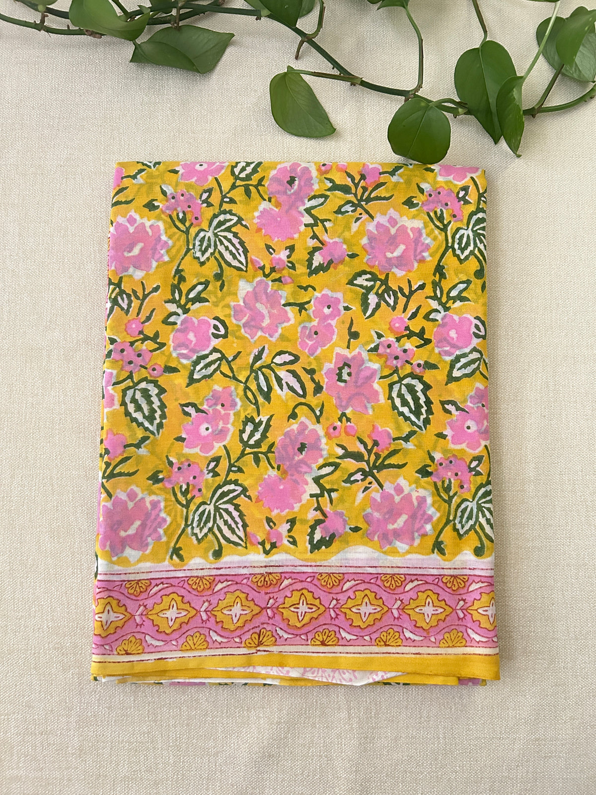 Block Printed Mul cotton saree