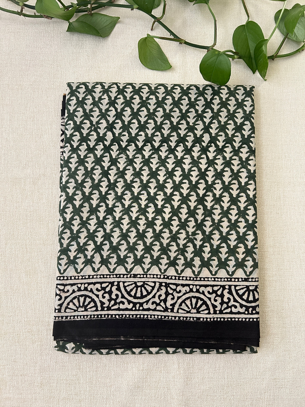 Block Printed Mul cotton saree