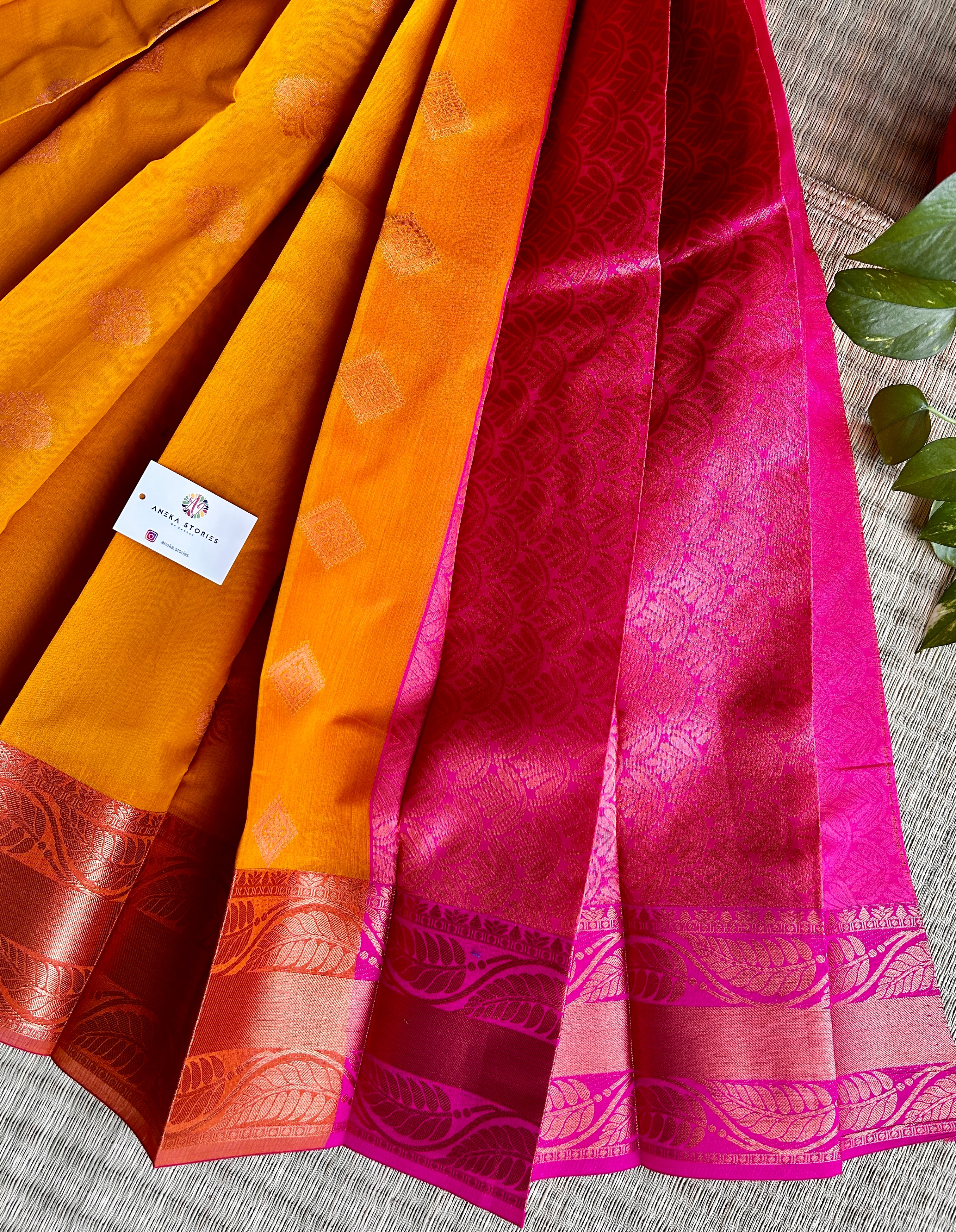 Handwoven Silk Cotton saree